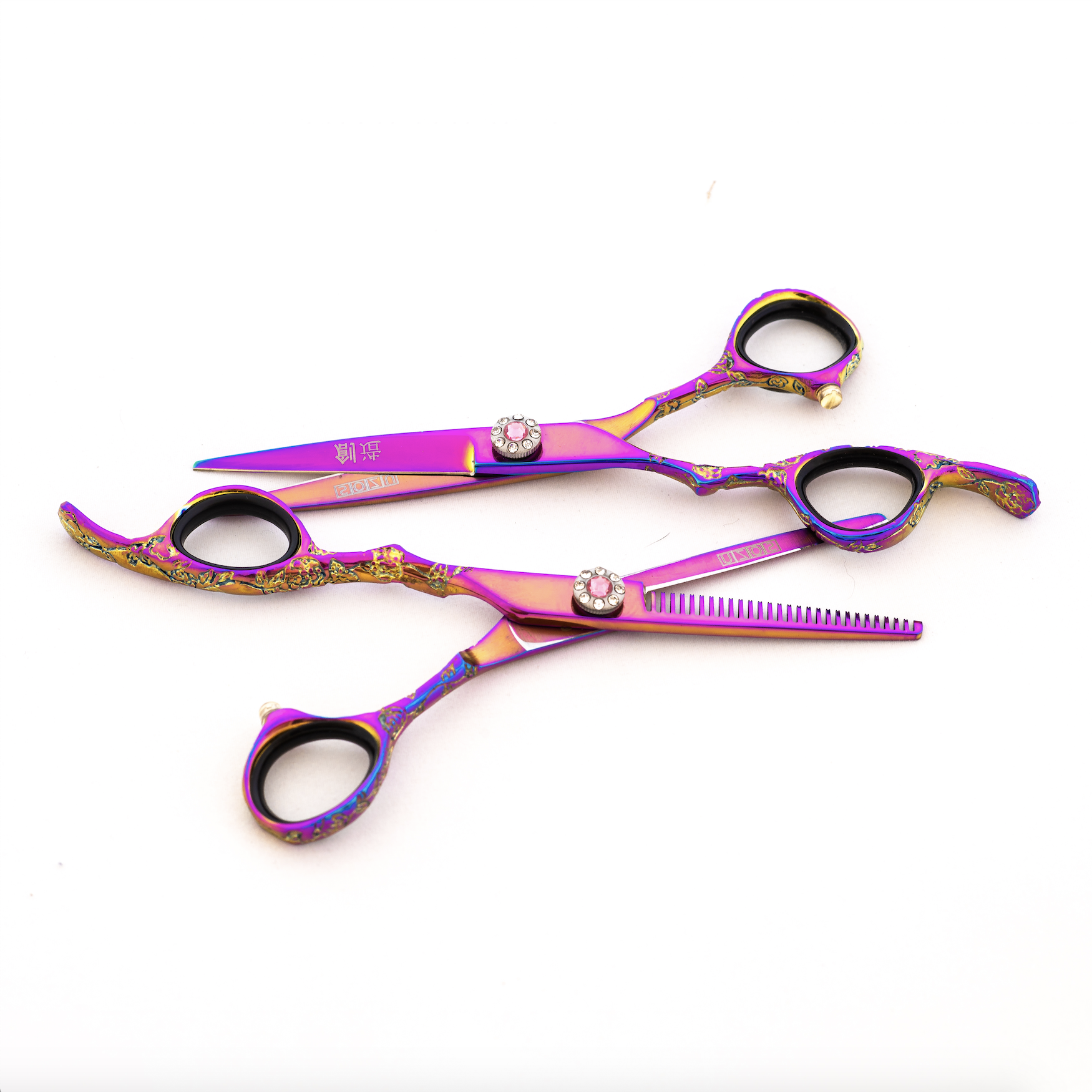 Sozu Essentials Pink Rainbow Scissor Thinner Combo Lefty (6620461334611)
