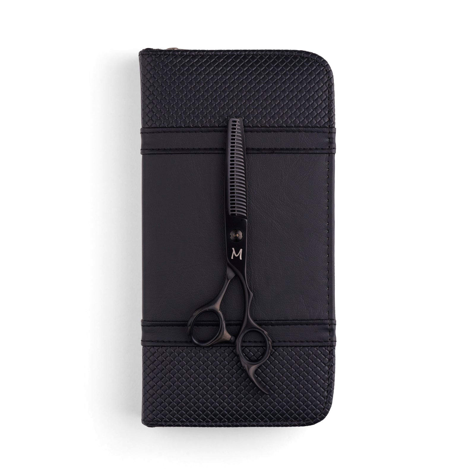 Ergo Diamond Matte BlackThinning Scissors (7116600770643)