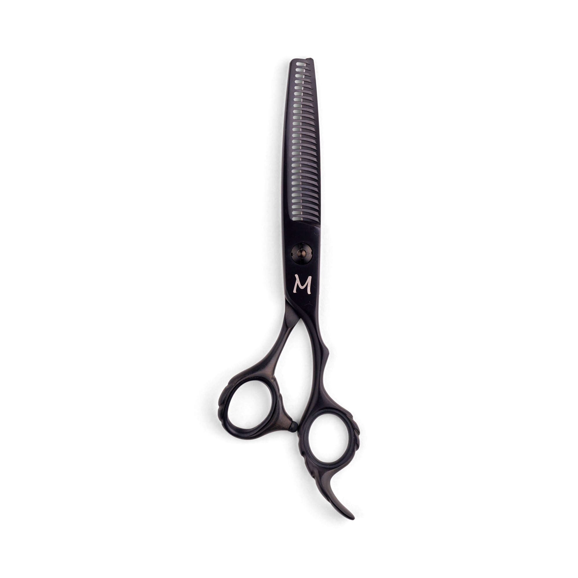 Ergo Diamond Matte BlackThinning Scissors (7116600770643)