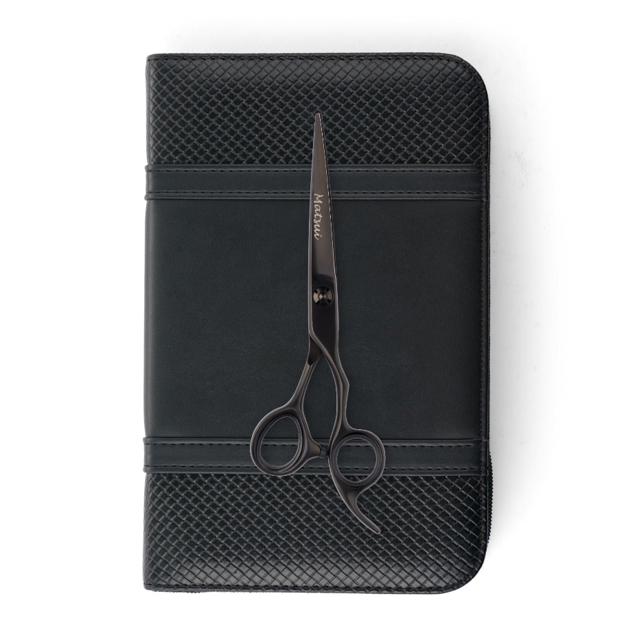 Matsui Lightweight Classic Offset Cutting Scissor Matte Black (7082275995731)