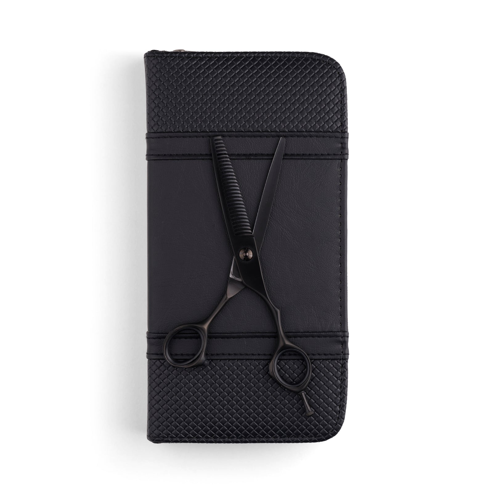 Ultra Light Matte Black Thinning Scissors (7116601491539)