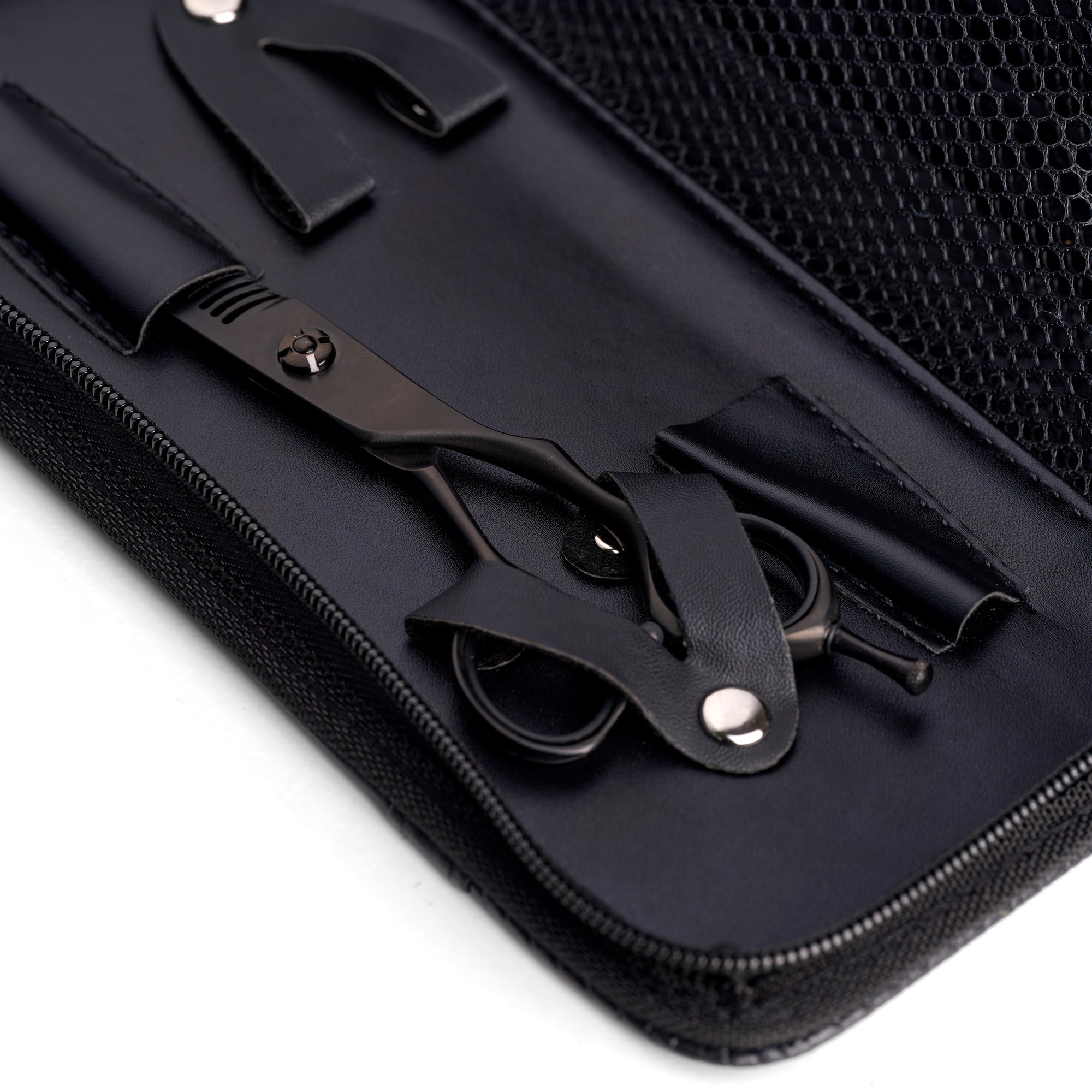 Ultra Light Matte Black Thinning Scissors (7116601491539)