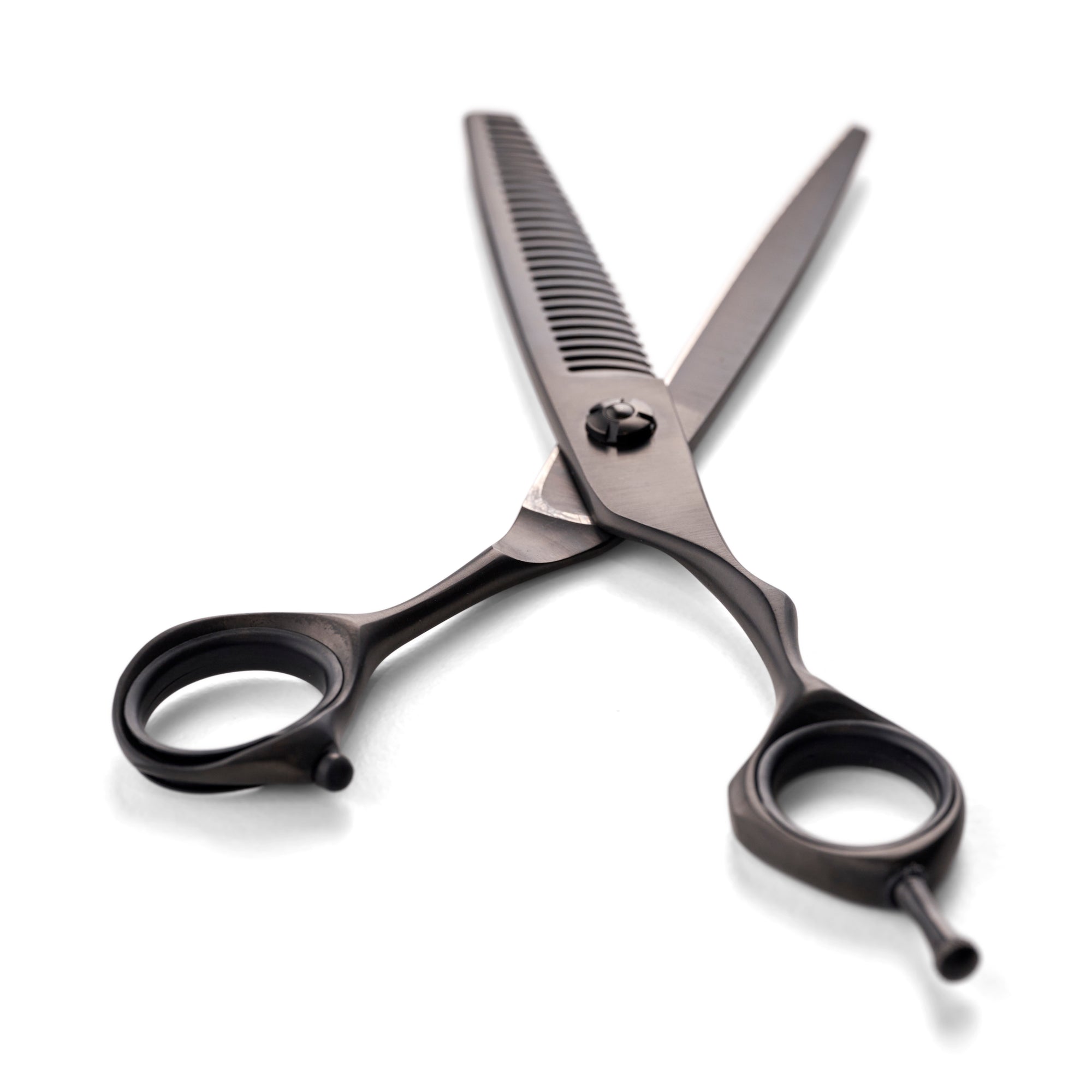 Ultra Light Matte Black Thinning Scissors (7116601491539)