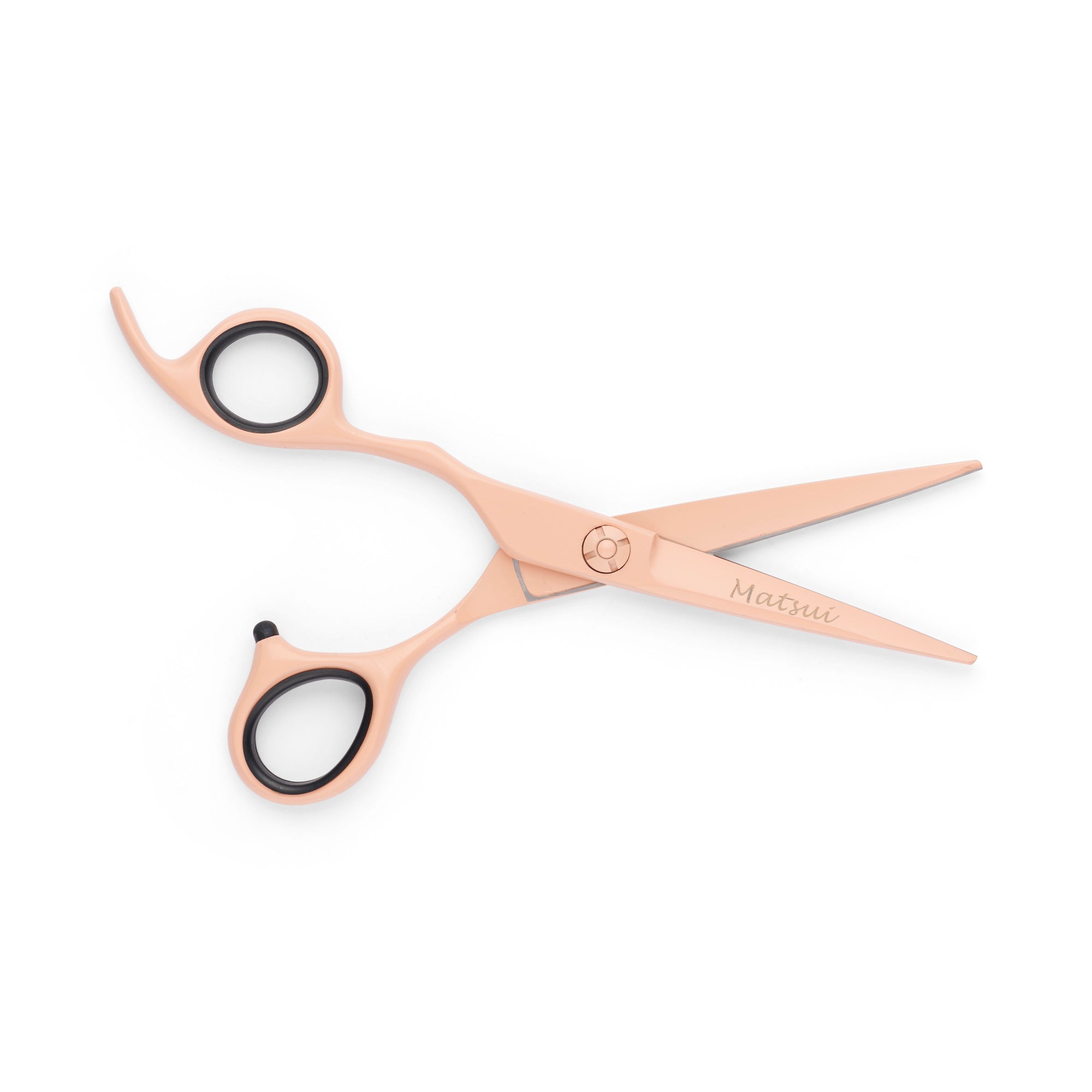 Lefty Matsui Pastel Peach Combo Hairdressing Scissors (6900598571091)