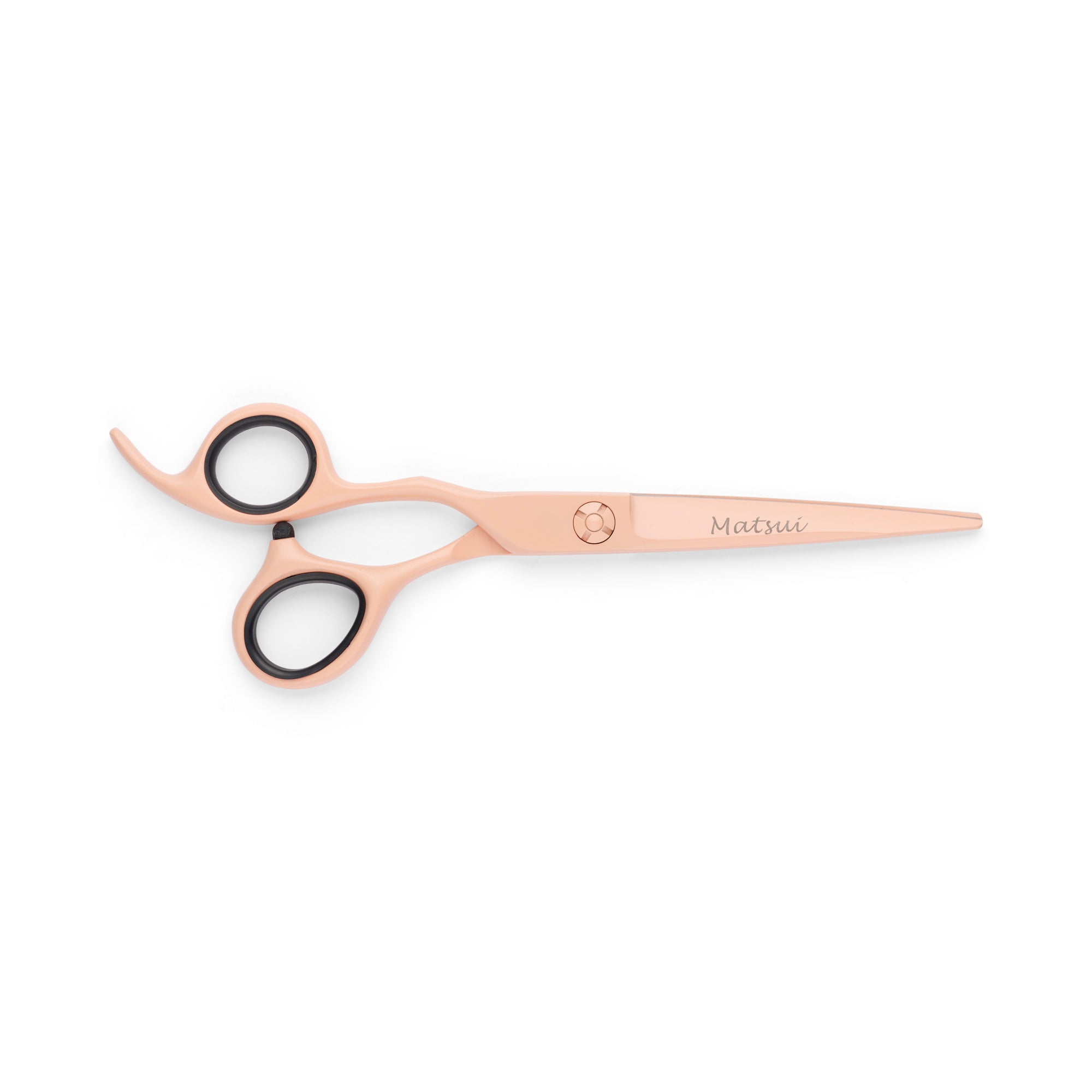 Lefty Matsui Pastel Peach Combo Hairdressing Scissors (6900598571091)