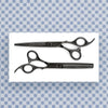 Professional Matsui Matte Black Aichei Mountain Offset Hair Stylist Shears and Thinner Combo (6775679483987)