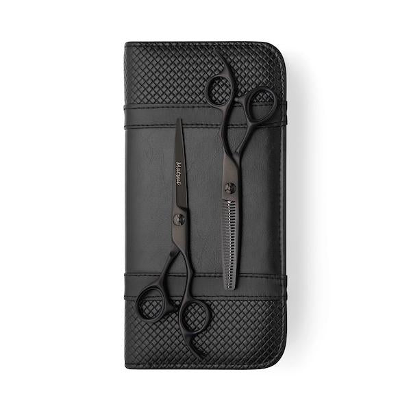 Matsui Matte Black Aichei Mountain Offset Scissor Thinner Combo