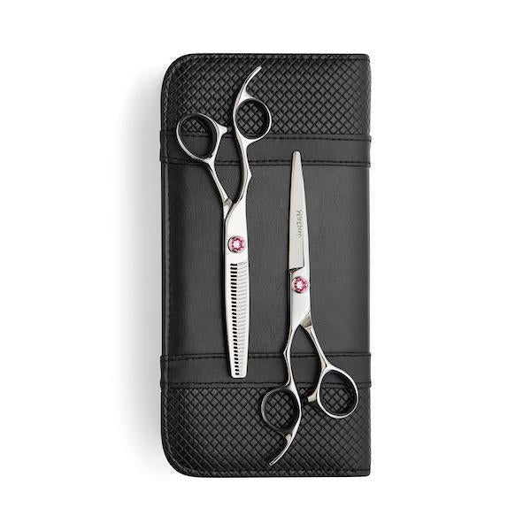 2022 Lefty Matsui Swarovski Elegance Pink Scissors & Thinning Shears Combo (Limited Edition) (4662299787347)