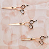 Rose Gold Matsui Precision Triple Hair Stylist Scissors Set (6773090746451)