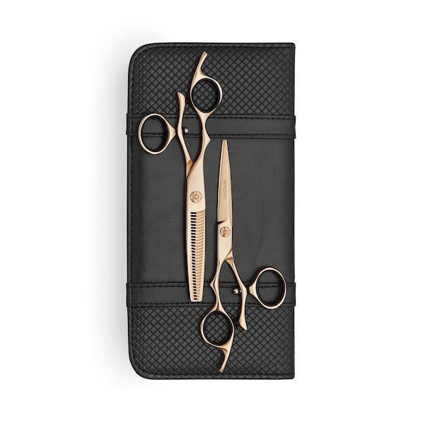 Matsui Swivel Rose Gold Lefty Scissor Thinner Combo (6785518633043)
