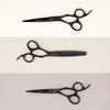 Matsui Aichei Mountain Matte Black Triple Set Professional Hair Scissors (6773899591763)