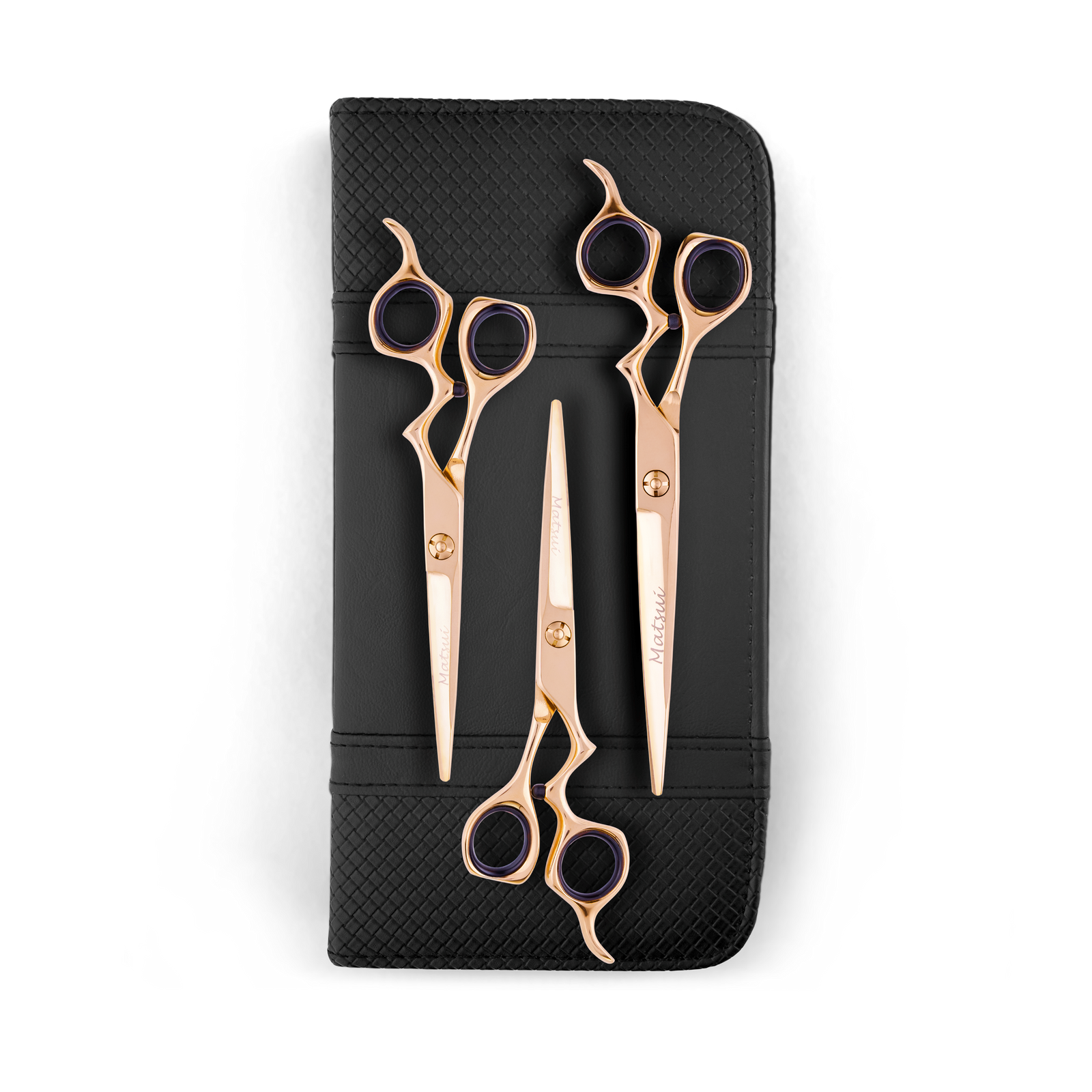 Matsui Classic Ergo Support Scissor Rose Gold Triple Set (6703659417683)