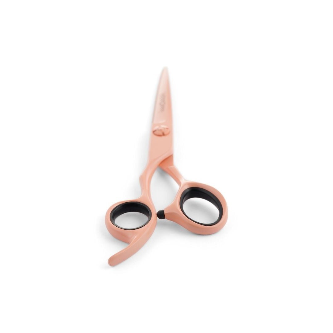 Lefty Matsui Pastel Peach Combo Hairdressing Scissors (6900598571091)