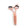 Lefty Matsui Pastel Peach Combo Hairdressing Scissors (6900598571091)